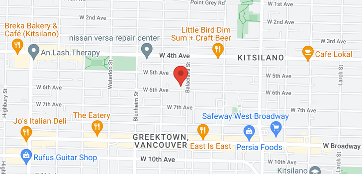 map of 3111 W 6TH AVENUE